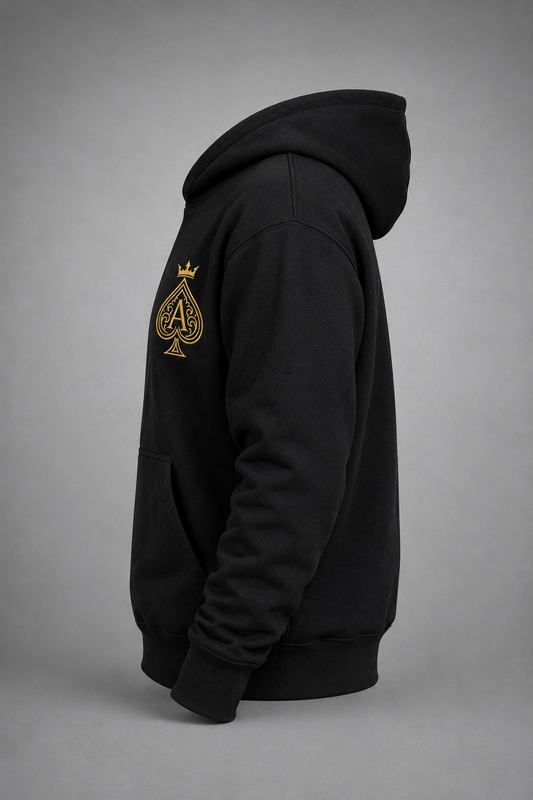 AceOfSpadez Signature Black/Gold Hoodie