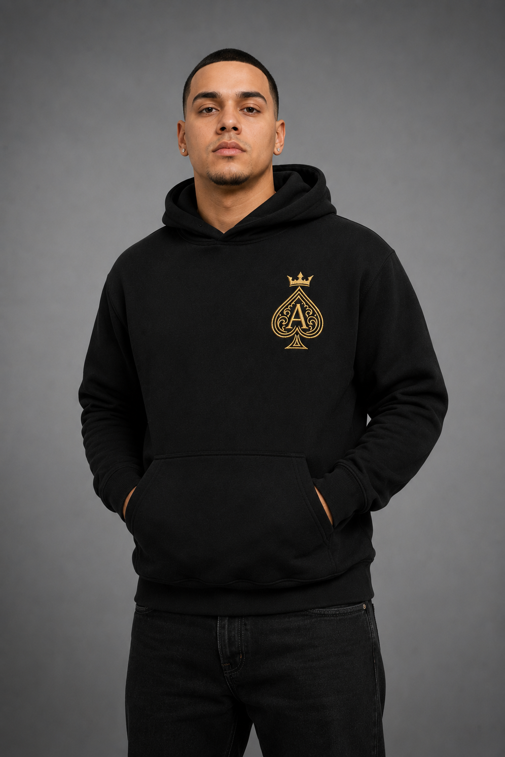 AceOfSpadez Signature Black/Gold Hoodie